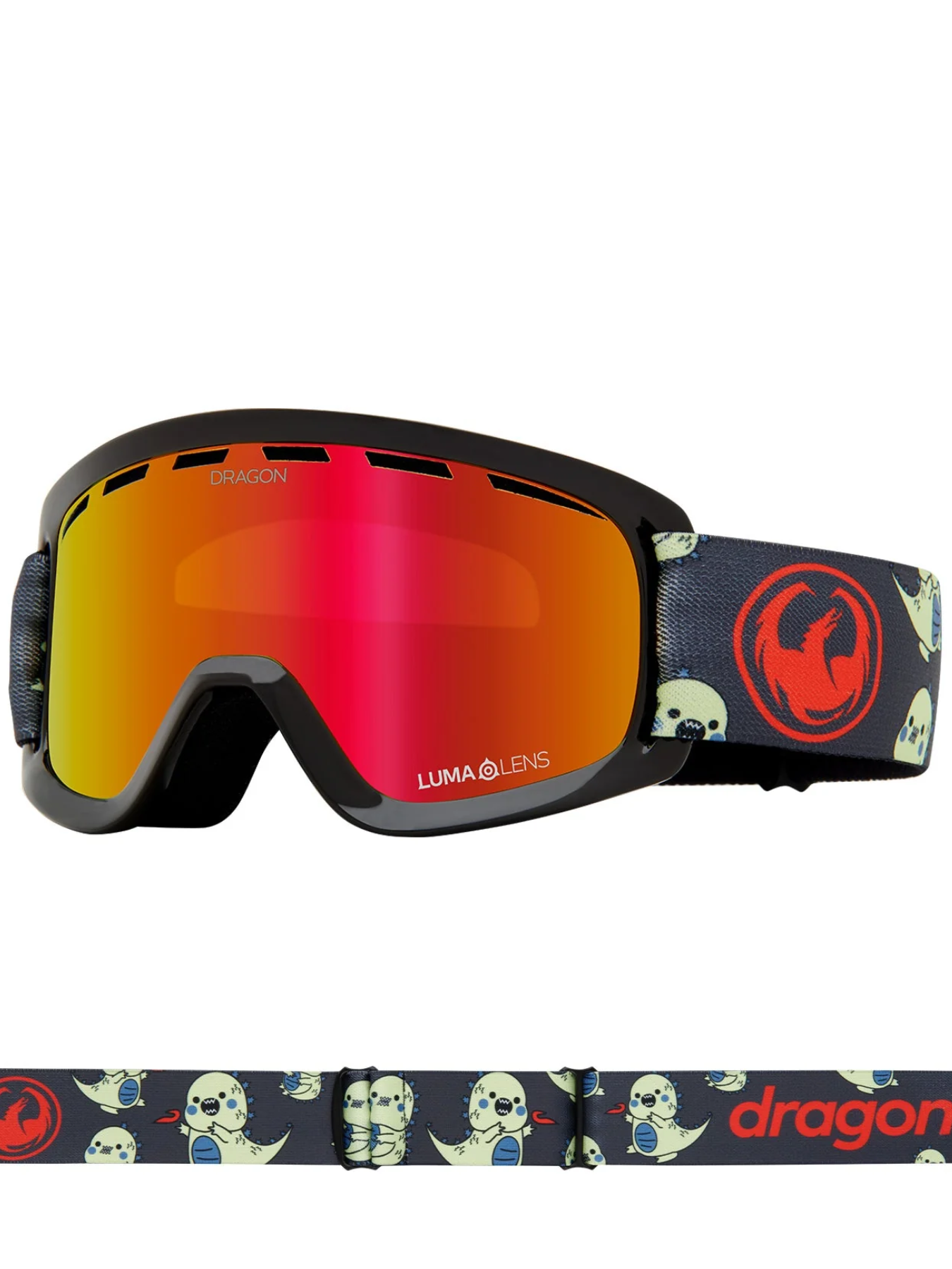 Lunettes Dragon LIL D Blizzard - Verres Ionisés Rouges Lil Kaiju Lumalens