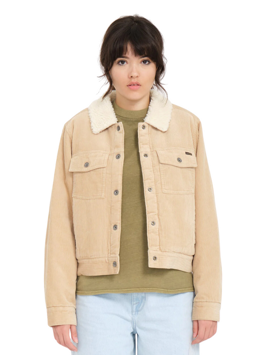 Chaquetas de mujer | Cazadora de Pana Mujer Volcom Radstone - Khaki