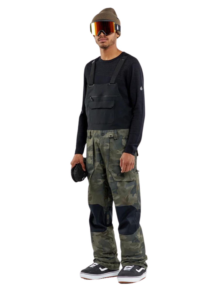 Peto de snowboard Volcom Roan Bib Overall - Cloudwash Camo | Pantalones de snowboard Hombre | Snowboard Shop | Volcom Shop | surfdevils.com