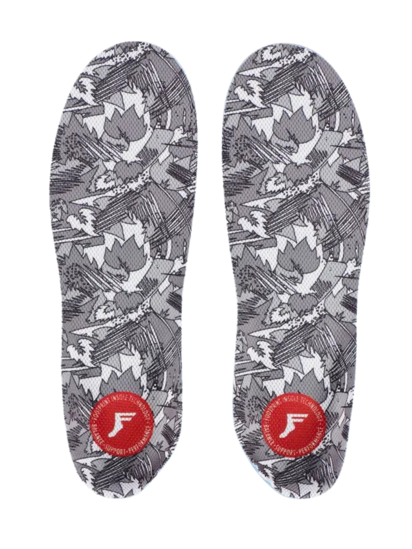 Footprint Insoles Kingfoam Orthotic Fluidx Insoles - White Camo