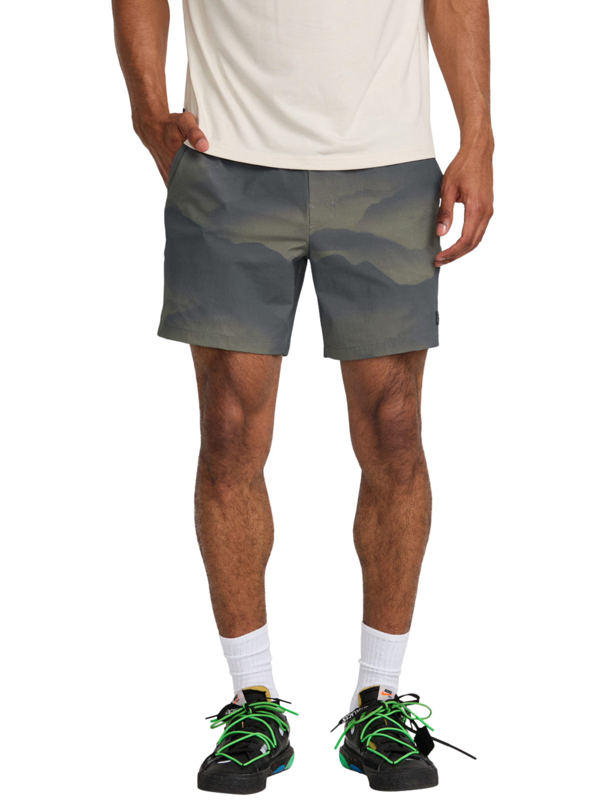 RVCA Stretch Outsider 17" Kurze Hose Dunkel Khaki