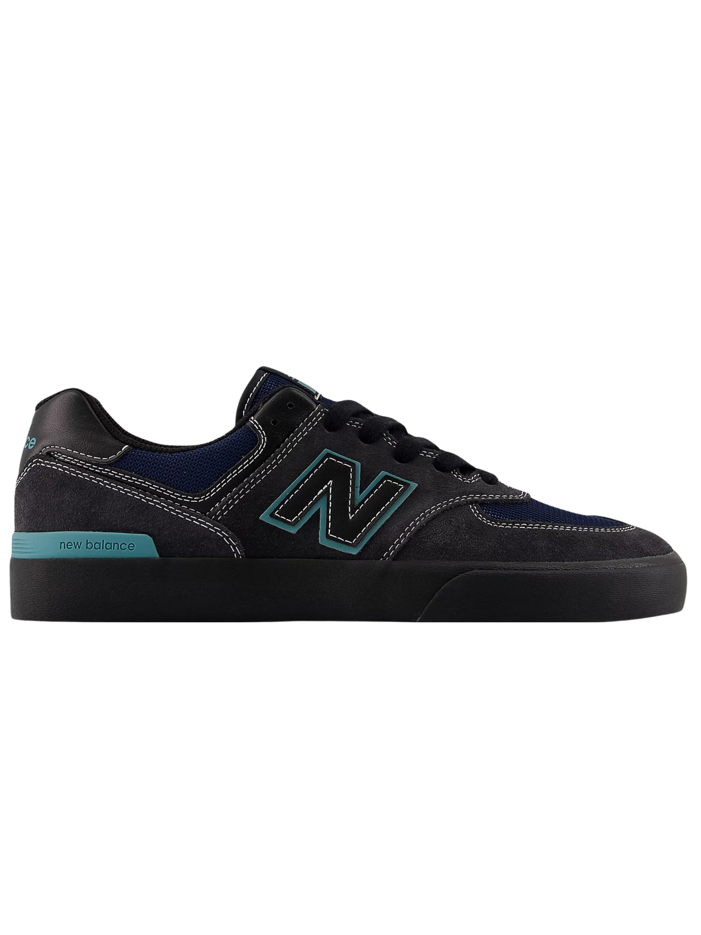 New Balance Numeric 574 Vulc | Faded Black with Faded Teal