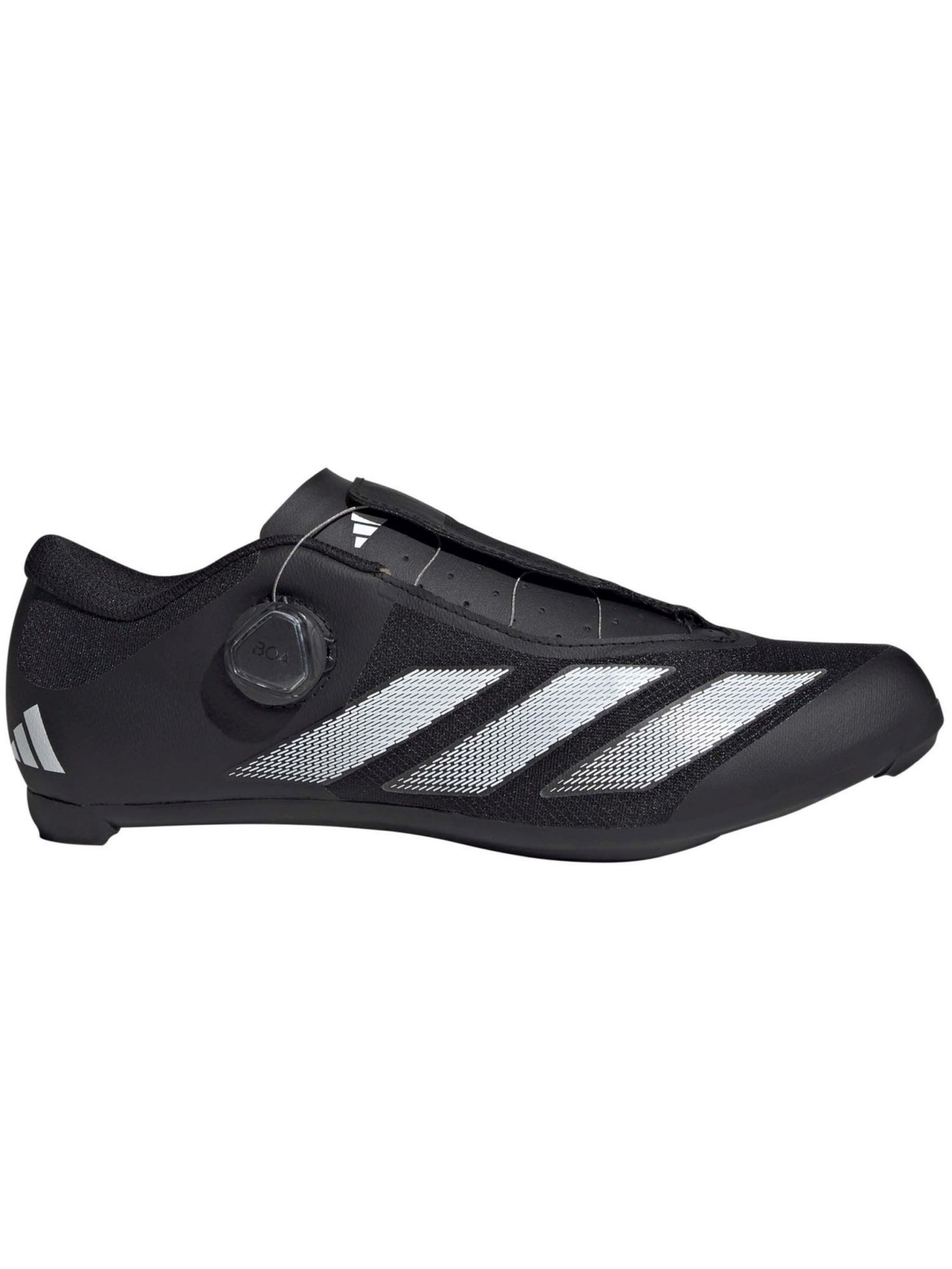 Adidas Tempo 3 Stripes BOA Road Cycling Shoes | Núcleo Preto / Nuvem Branca / Nuvem Branca