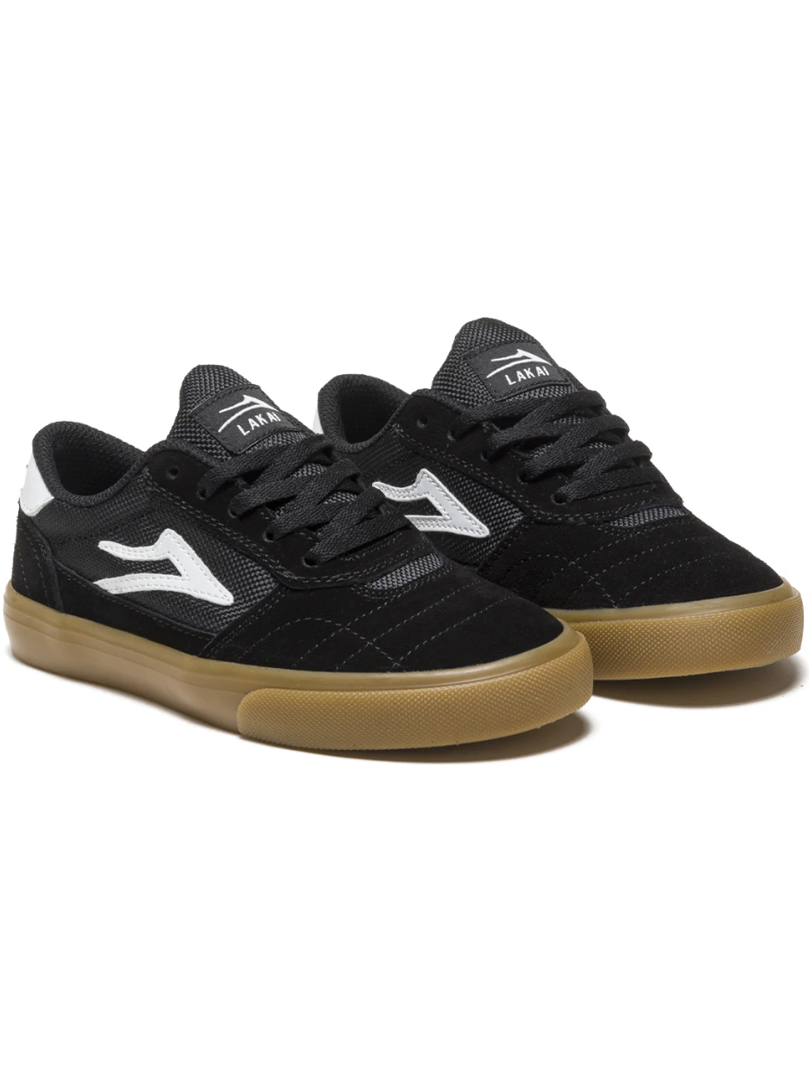 Lakai Cambridge Kinder-Sneaker – Schwarz/Gummi-Wildleder
