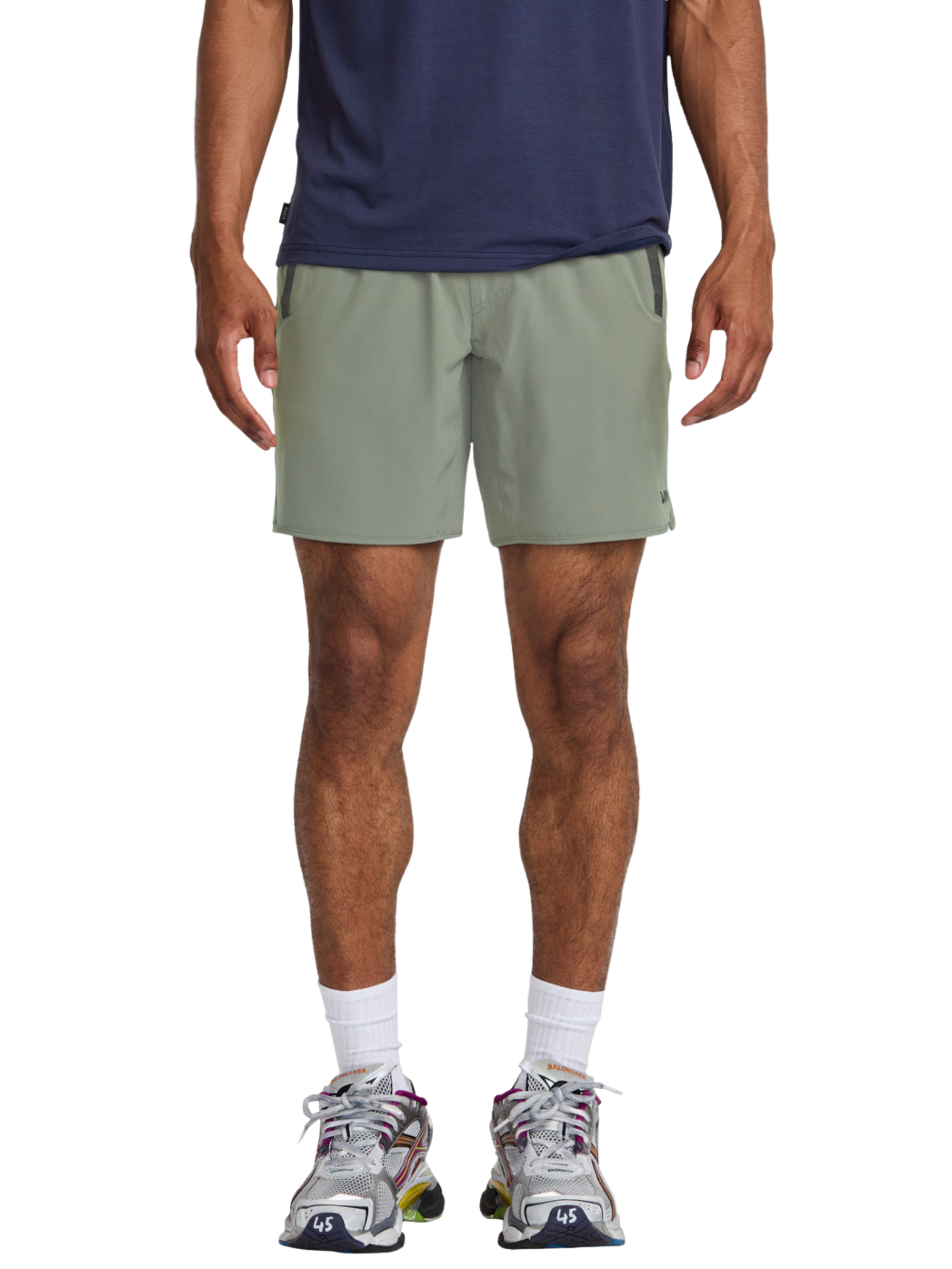 Pantalon Corto Rvca Yogger Stretch 17" - Sage Leaf