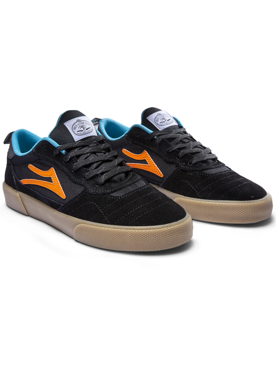 Lakai x Poler Cambridge Sneakers - Black/Multi Suede