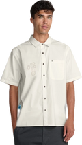 Rvca RVCA Alohana Camisa Manga Corta Beige Hombre camisas hombre | Beige