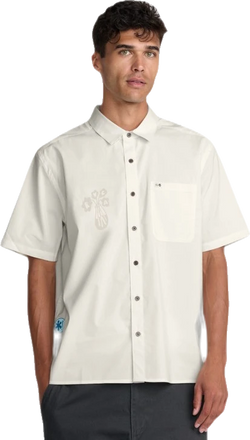 Rvca RVCA Alohana Camisa Manga Corta Beige Hombre camisas hombre | Beige