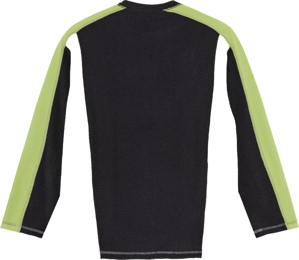 Polar Skate Co. Polar Skate Co. Grid Fleece Sweater - Black/Chartreuse sudadera hombre detail 1 | Black/Chartreuse