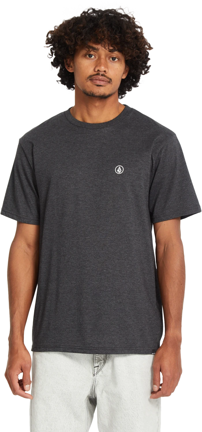 Volcom Circle Blanks camiseta manga corta hombre | Heather Black