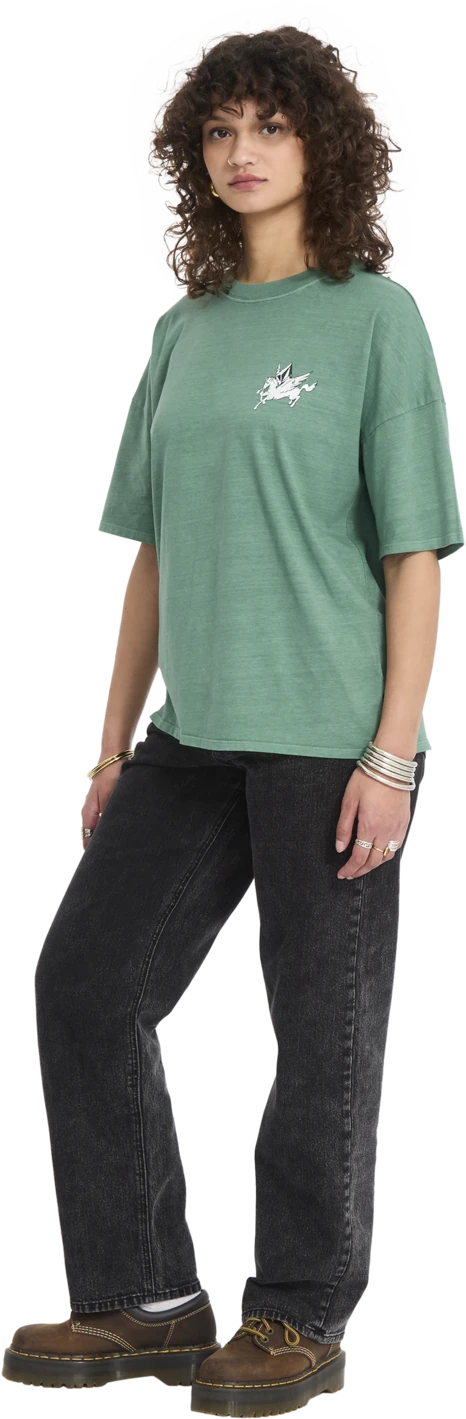 Volcom VOLTRIP TEE camiseta manga corta mujer detail 4 | Evergreen