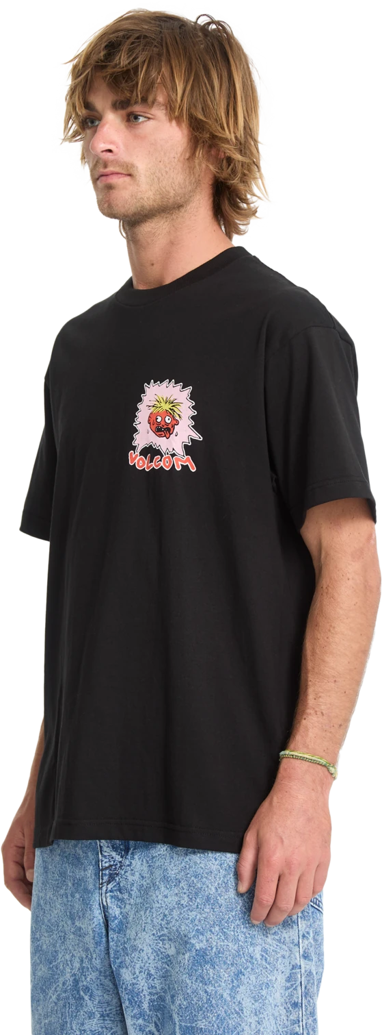 Volcom Chomp Chomp camiseta manga corta hombre detail 6 | Black
