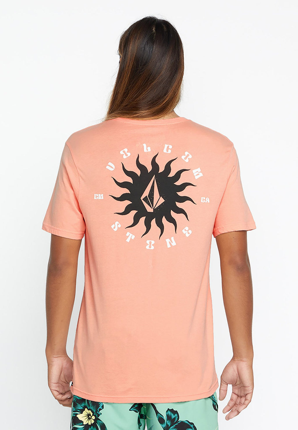 T-shirt a maniche corte Volcom Farm to Yarn Rayz - Arancione estivo