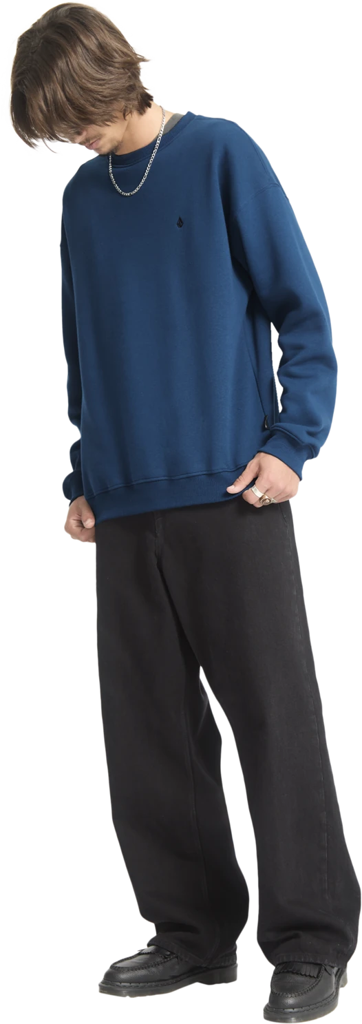 Volcom Single Stone sudadera hombre detail 5 | Cosmic Blue