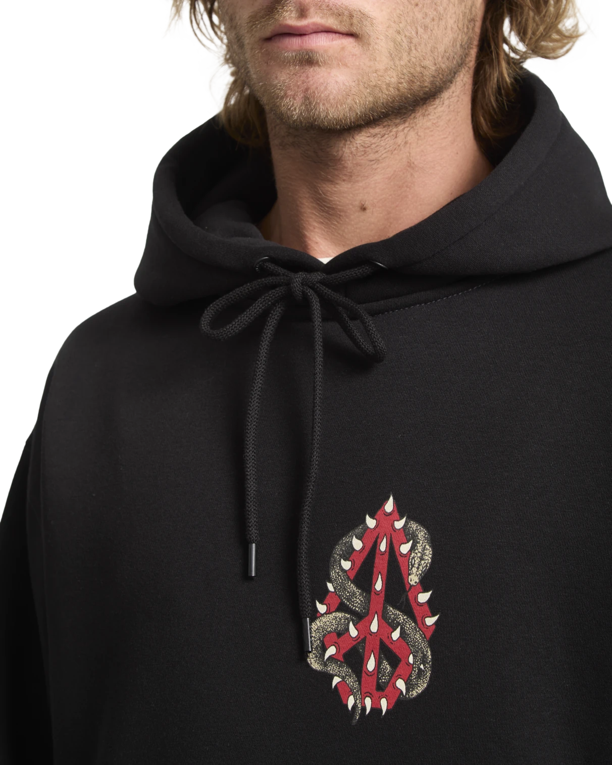 Volcom Watanite sudadera con capucha hombre detail 2 | Black