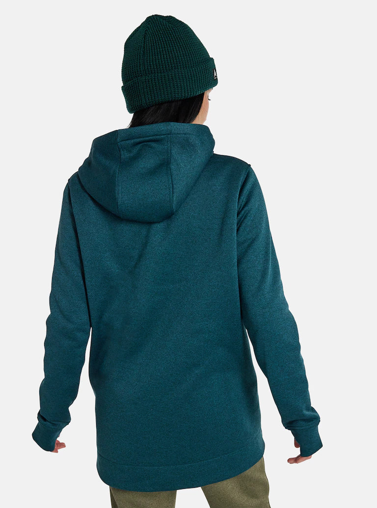 Burton Oak - Sweat à capuche long - Deep Emerald Heather