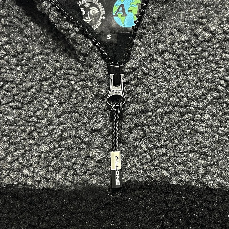 All One NINJA POLAR JACKET chaquetas y abrigos hombre detail 5 | Black / Grey