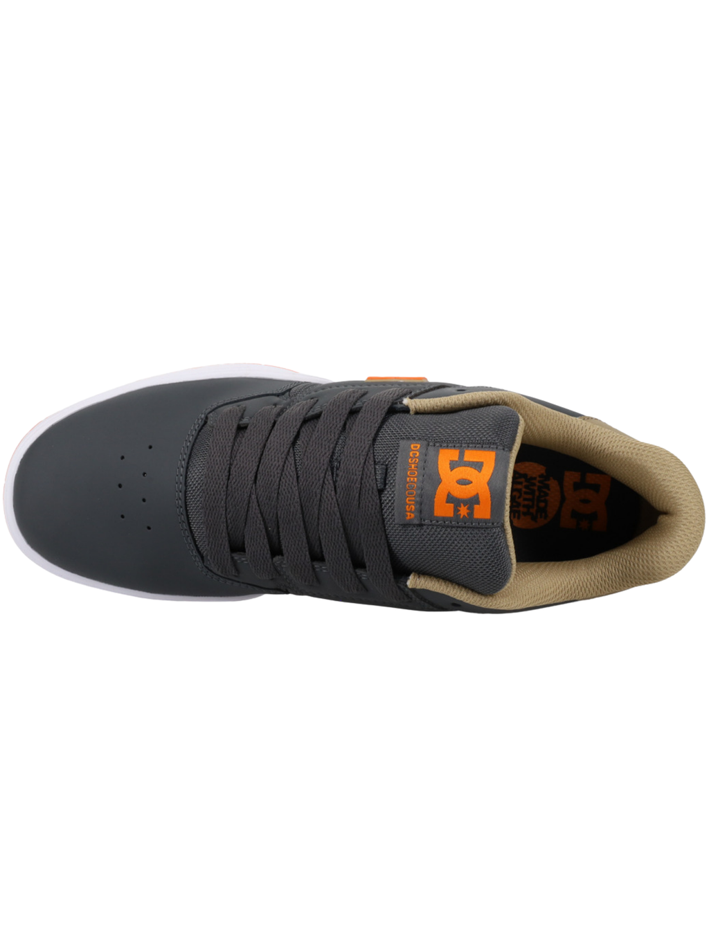 Zapatillas de skate DC Shoes Central - Grey / Tan / Orange