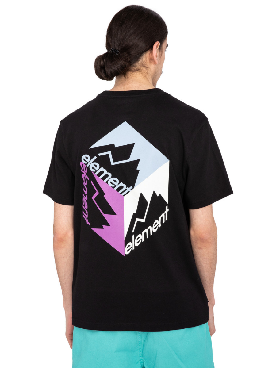 Element Skateboards Camiseta de manga curta Joint Cube - Flint Black | elementos | Novos produtos | Produtos mais recentes | Produtos mais vendidos | Produtos mais vendidos | surfdevils.com