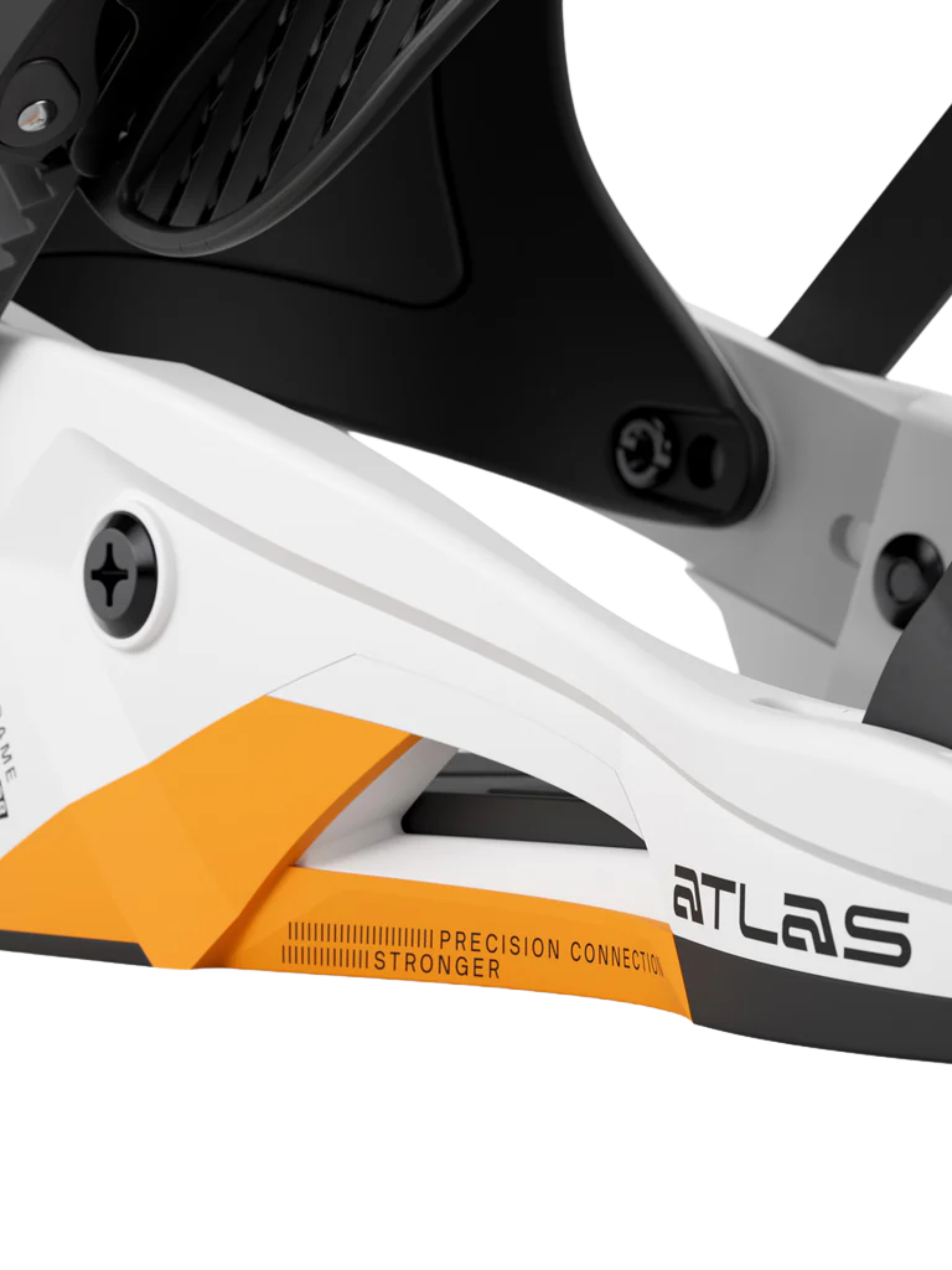 Union Atlas Men’s Snowboard Binding – White/Orange