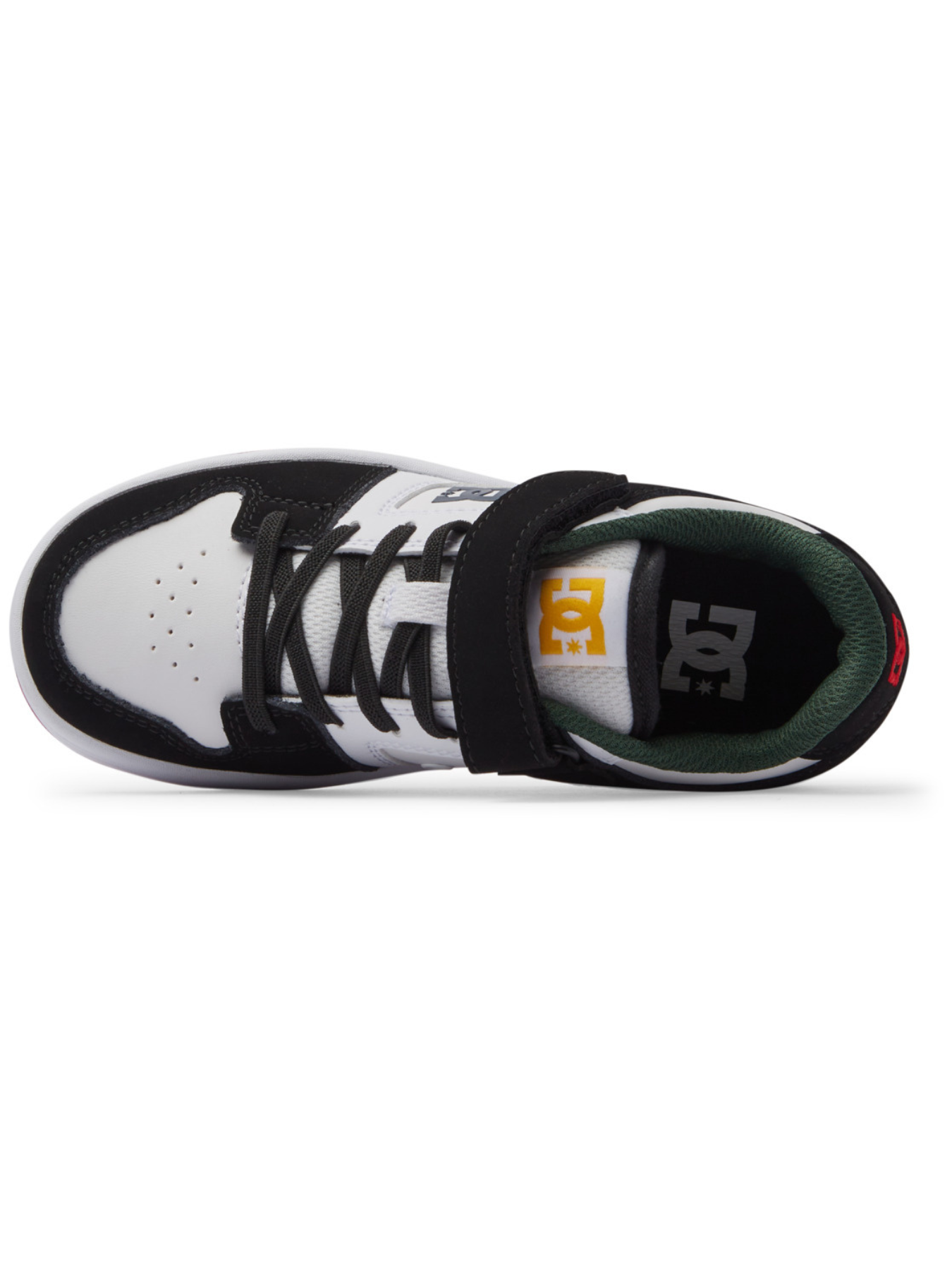 Tênis infantil DC Shoes Manteca 4 V - Branco/Preto/Vermelho