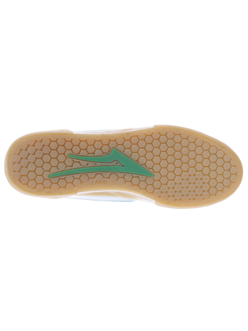 Lakai Cambridge Sneakers - White / Green Leather