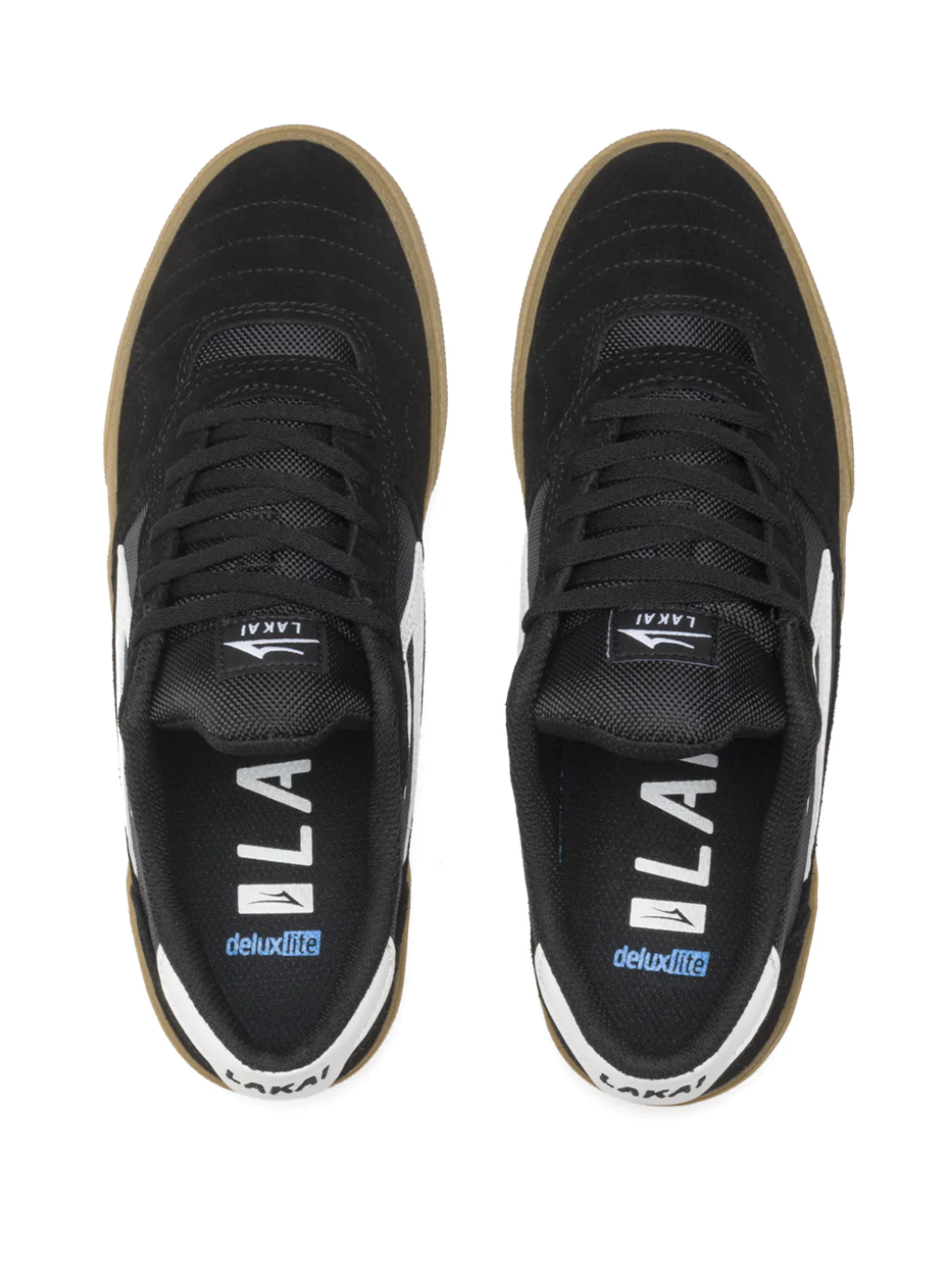 Lakai Cambridge Black/Gum Suede Skate Shoes