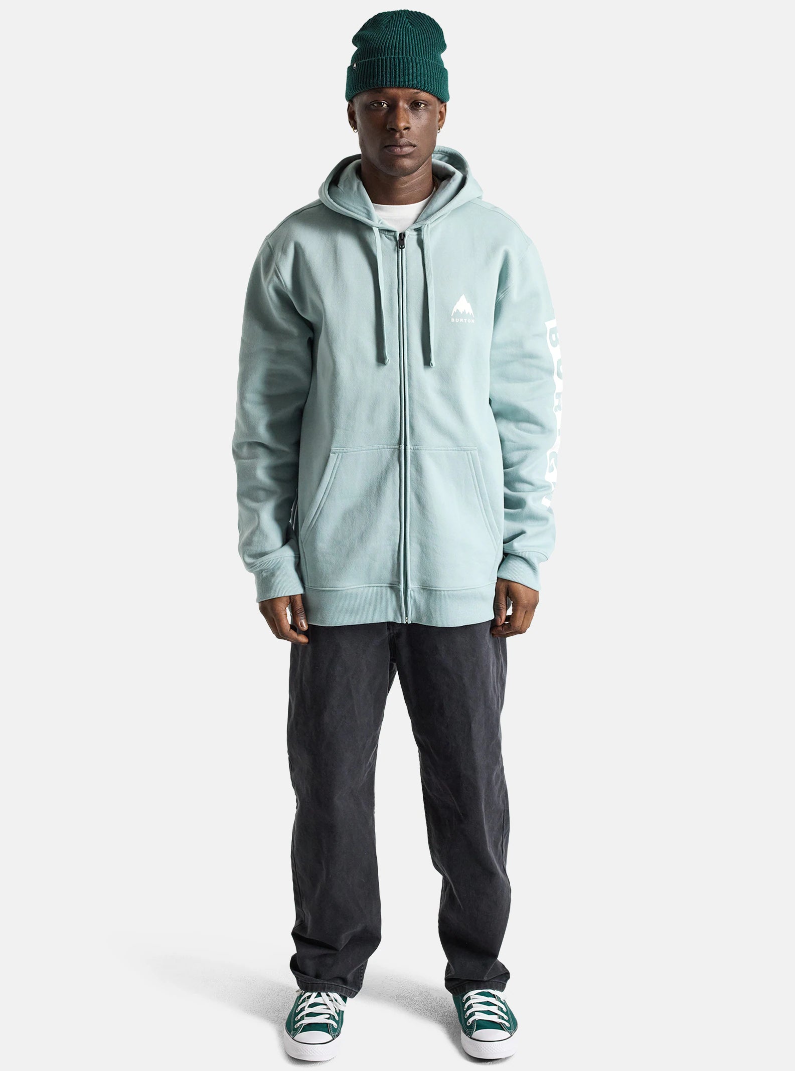 Felpa con cappuccio Burton Elite Zip - Verde petrolio