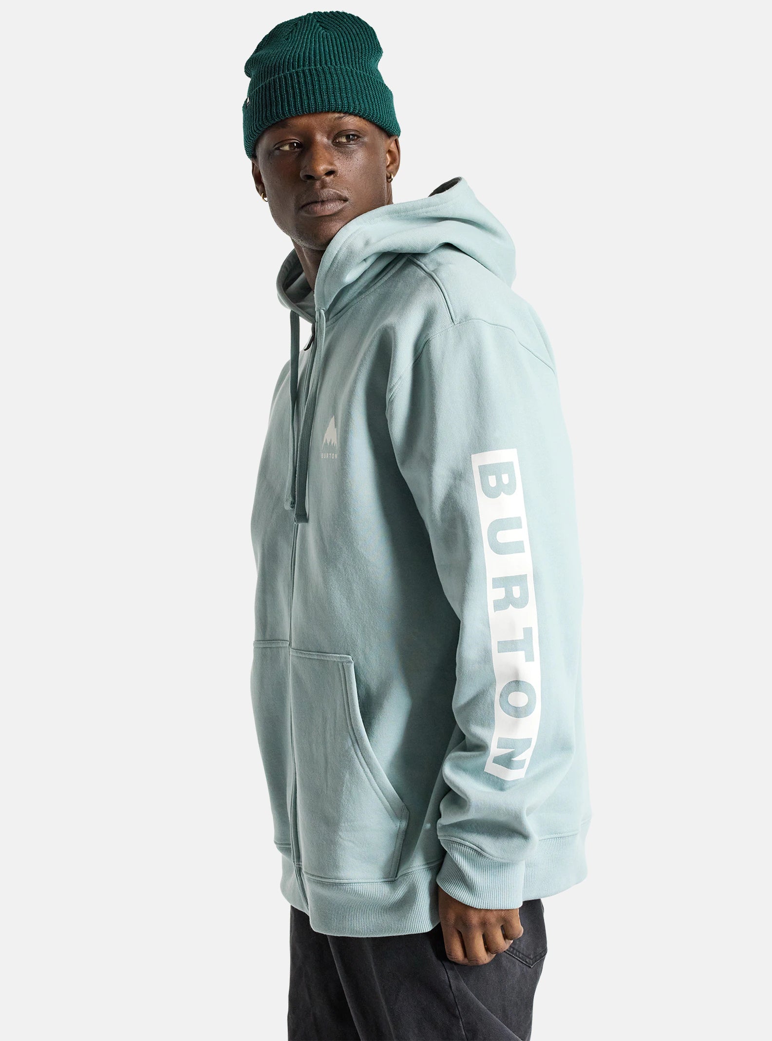 Felpa con cappuccio Burton Elite Zip - Verde petrolio