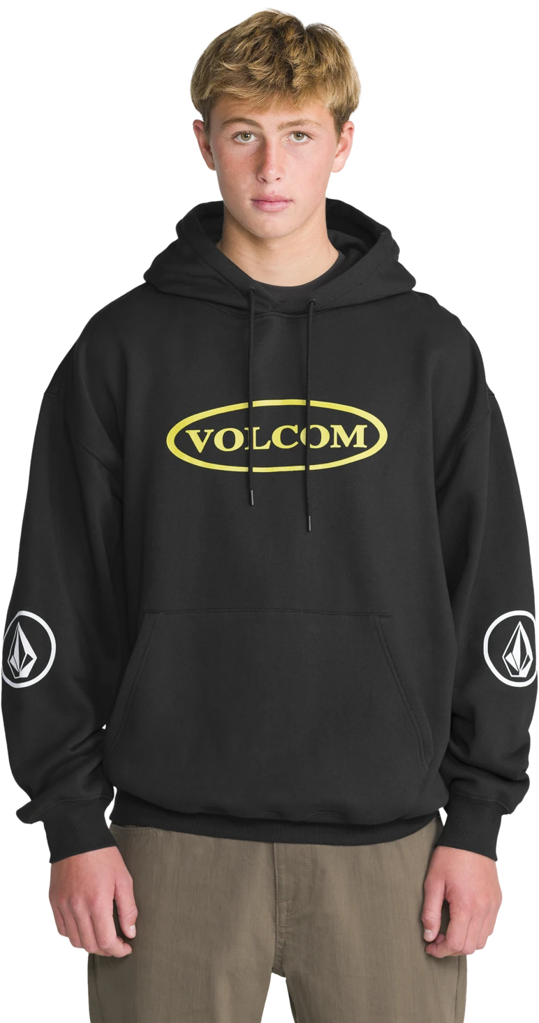 Volcom REMASTERED STONE PO sudadera con capucha hombre | Antique Black