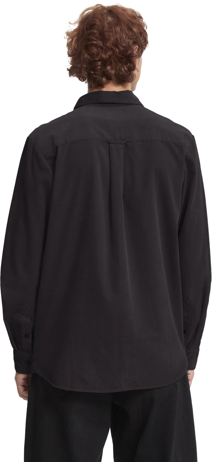 Volcom Zander Shirt camisa manga larga hombre detail 1 | Asphalt Black