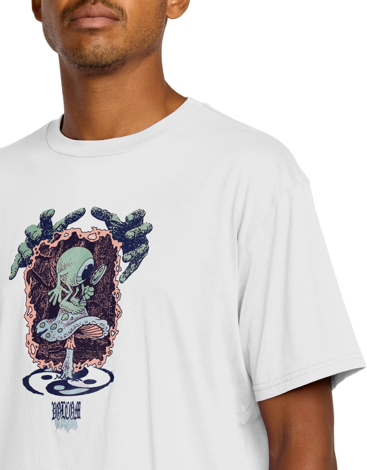 Volcom Stone Matter camiseta manga corta hombre detail 2 | White