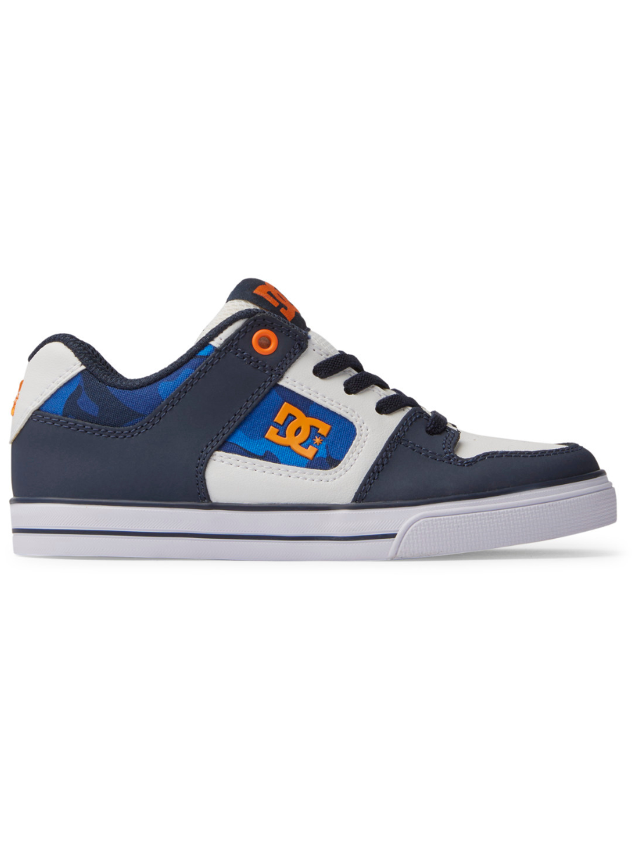 Zapatillas Skate DC Shoes Youth Pure Elastic - Shandy Blue/Orange | Calzado de niño | Zapatillas de niño | surfdevils.com