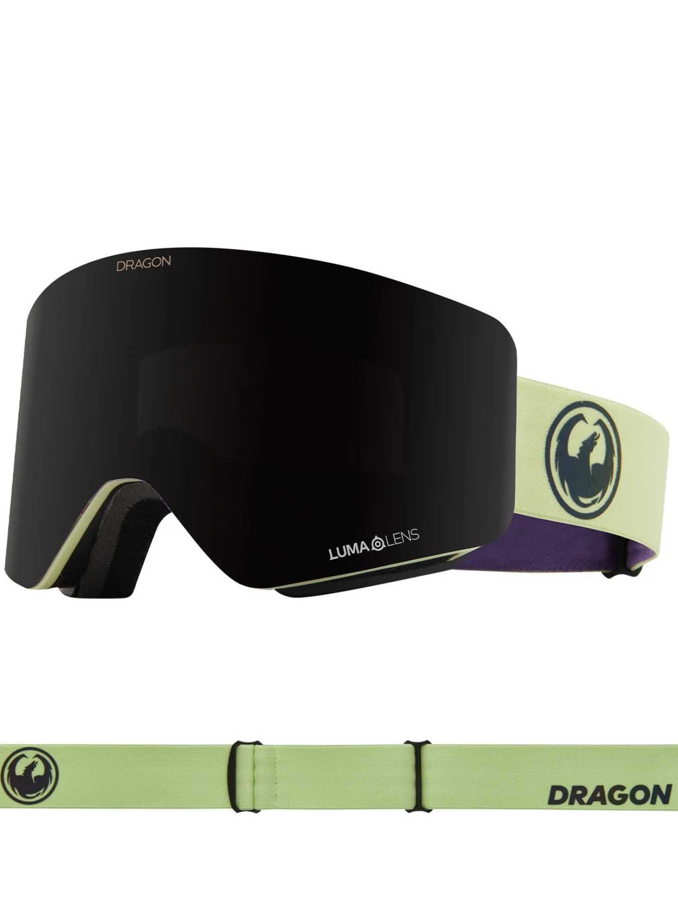 Gafas de ventisca Dragon R1 OTG - Matcha Lumalens Purple Ionized & Lumalens Midnight Lens