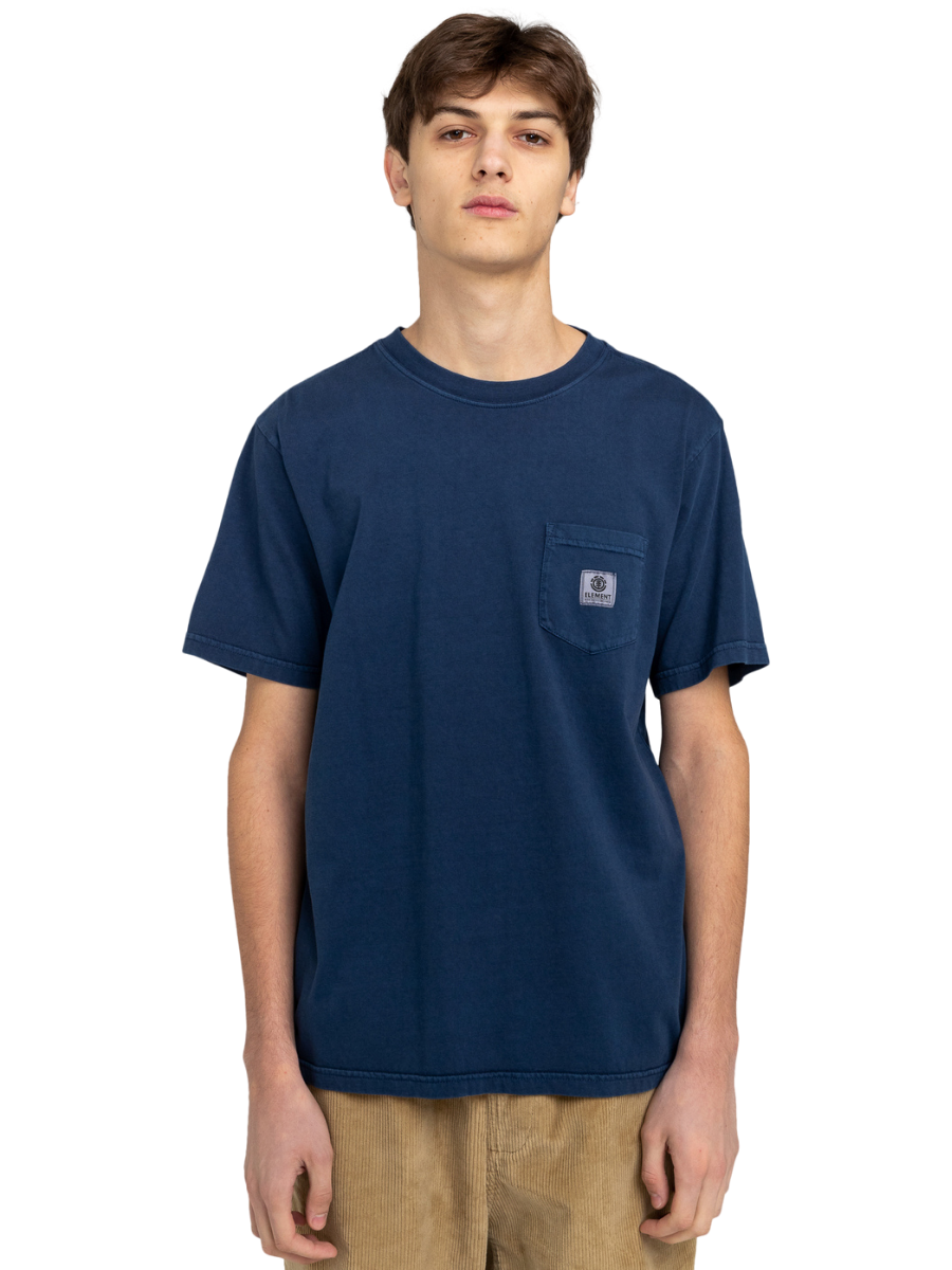 Camiseta de manga curta Element Skateboards Basic Pocket - Naval Academy | elementos | Novos Produtos | Produtos mais recentes | Produtos mais vendidos | surfdevils.com