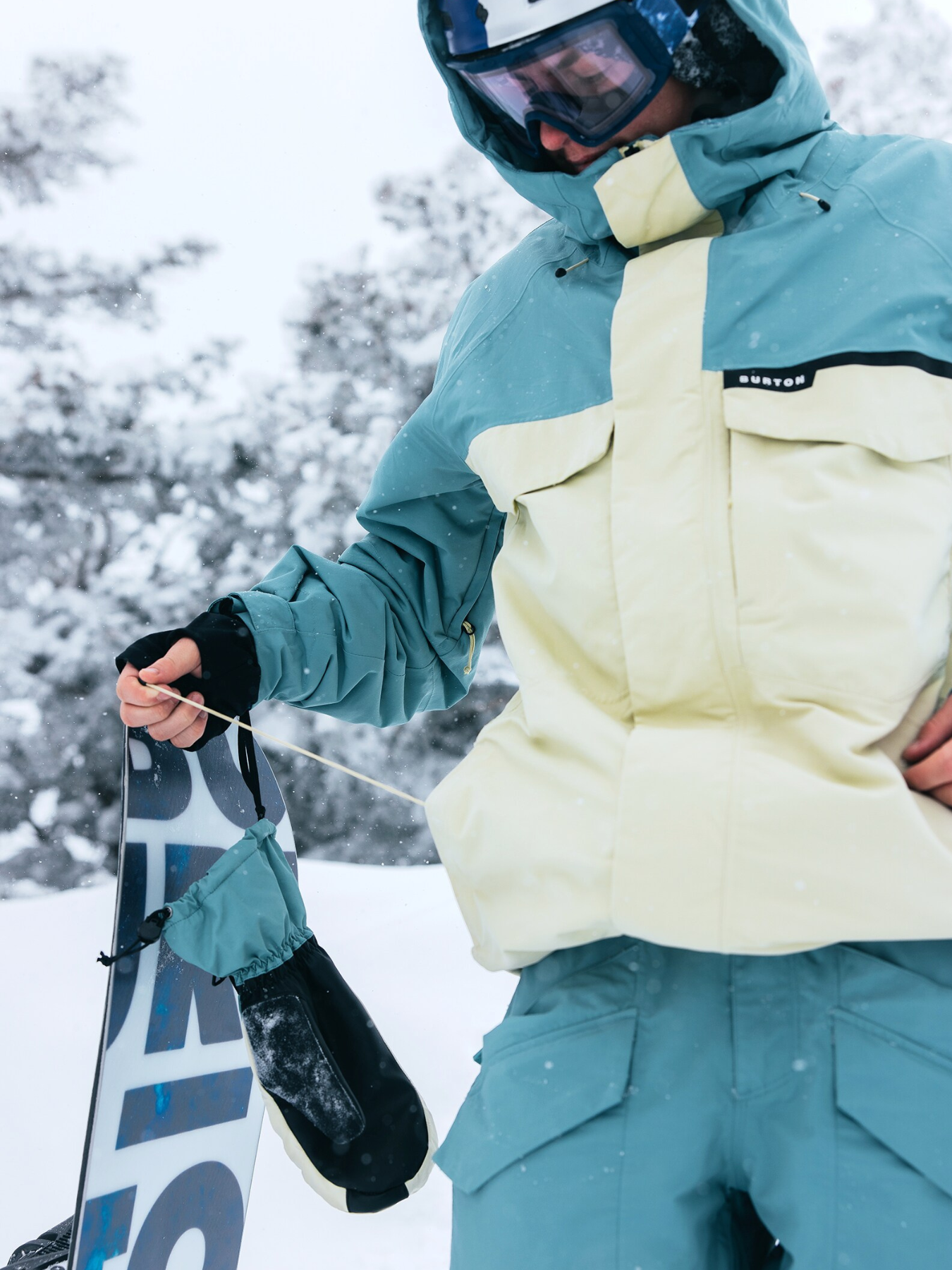 Chaqueta de snowboard Burton Covert 2.0 2L - Rock Lichen / Mushroom