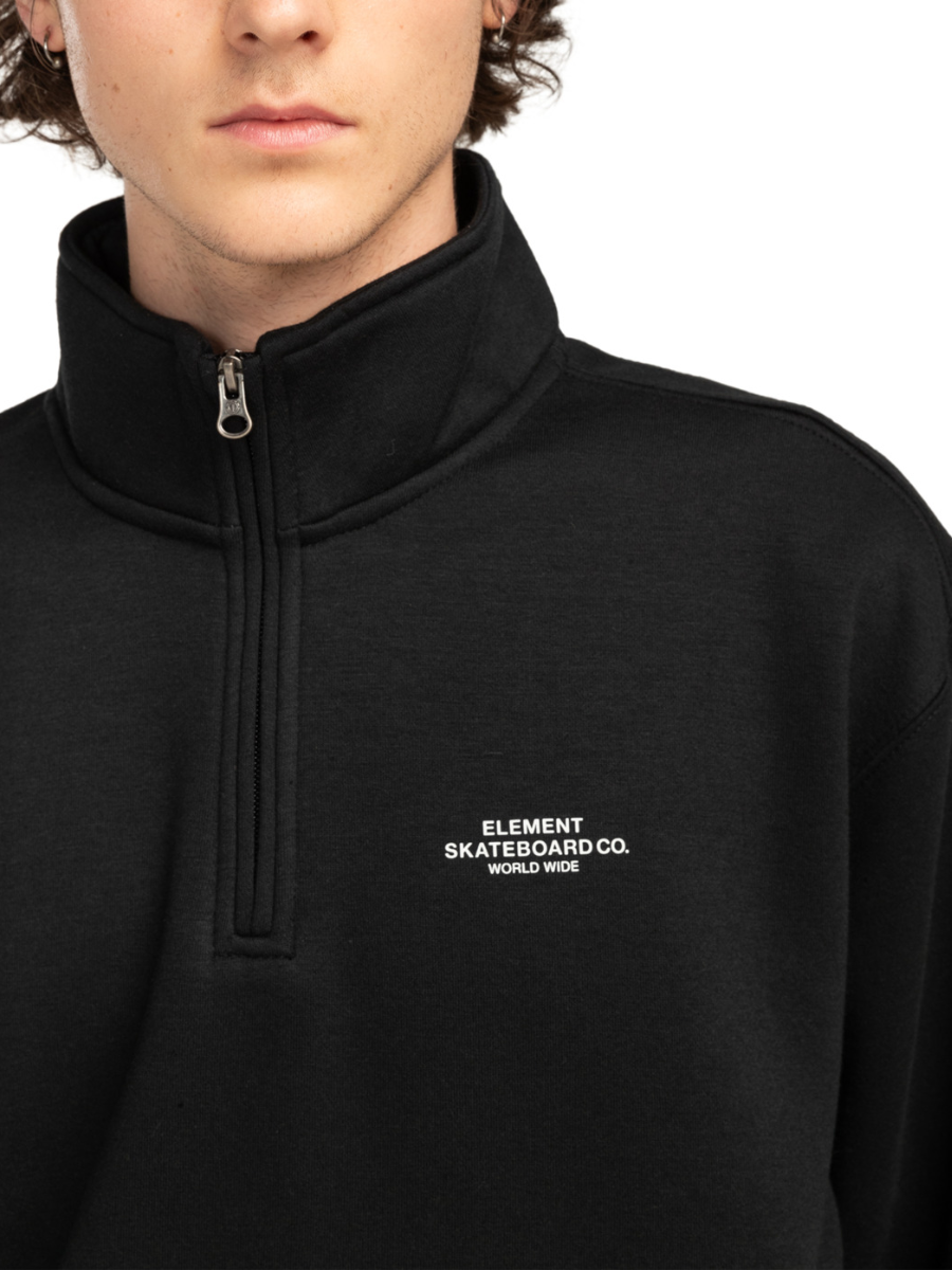 Element Cornell Skate Co Sweatshirt mit Reißverschluss – Flint Black