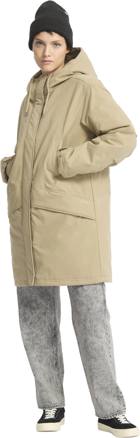 Volcom SOMESTONE 10K PARKA chaquetas y abrigos mujer detail 5 | Khaki