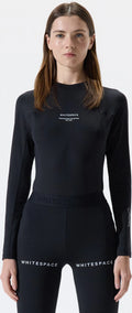 Whitespace GRAPHENE CREWNECK ropa interior térmica mujer | Black Onyx