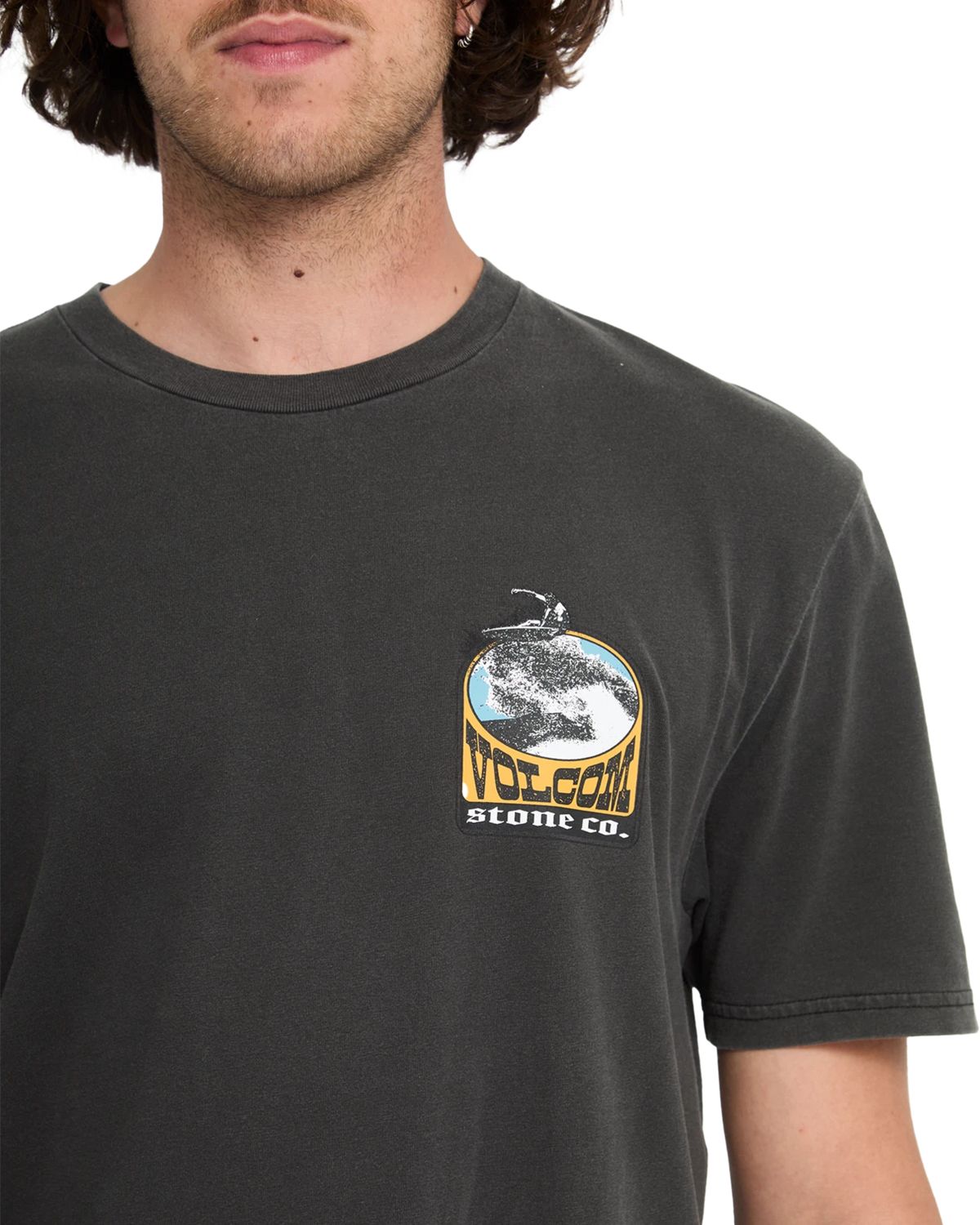 Volcom ZURF CO PW SST camiseta manga corta hombre detail 3 | Black