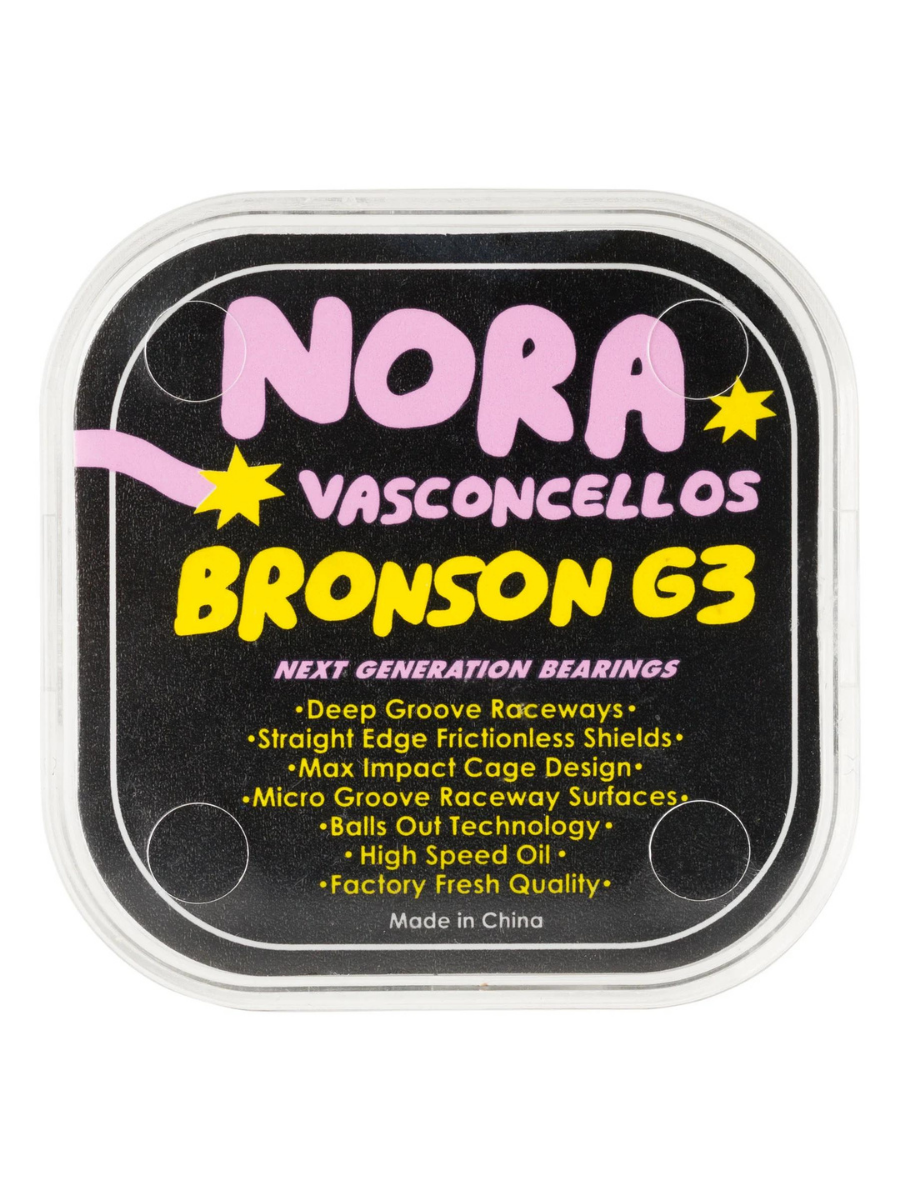 Bronson Speed ​​Bearings - Nora Vasconcellos G3 | Collection_Zalando | Skate Bearings | Skate Shop | Tables, Axles, Wheels,... | surfdevils.com