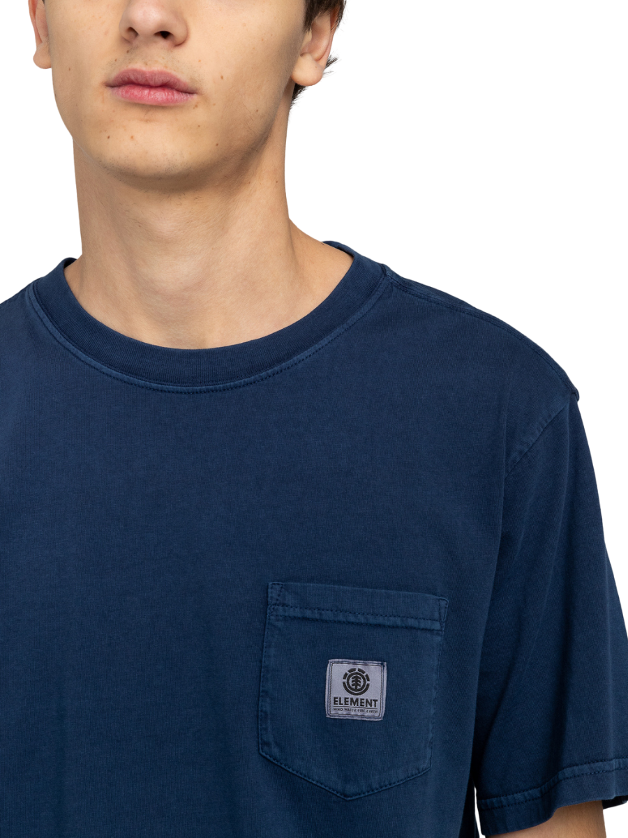 Element Skateboards Basic Pocket Short Sleeve T-Shirt - Naval Academy