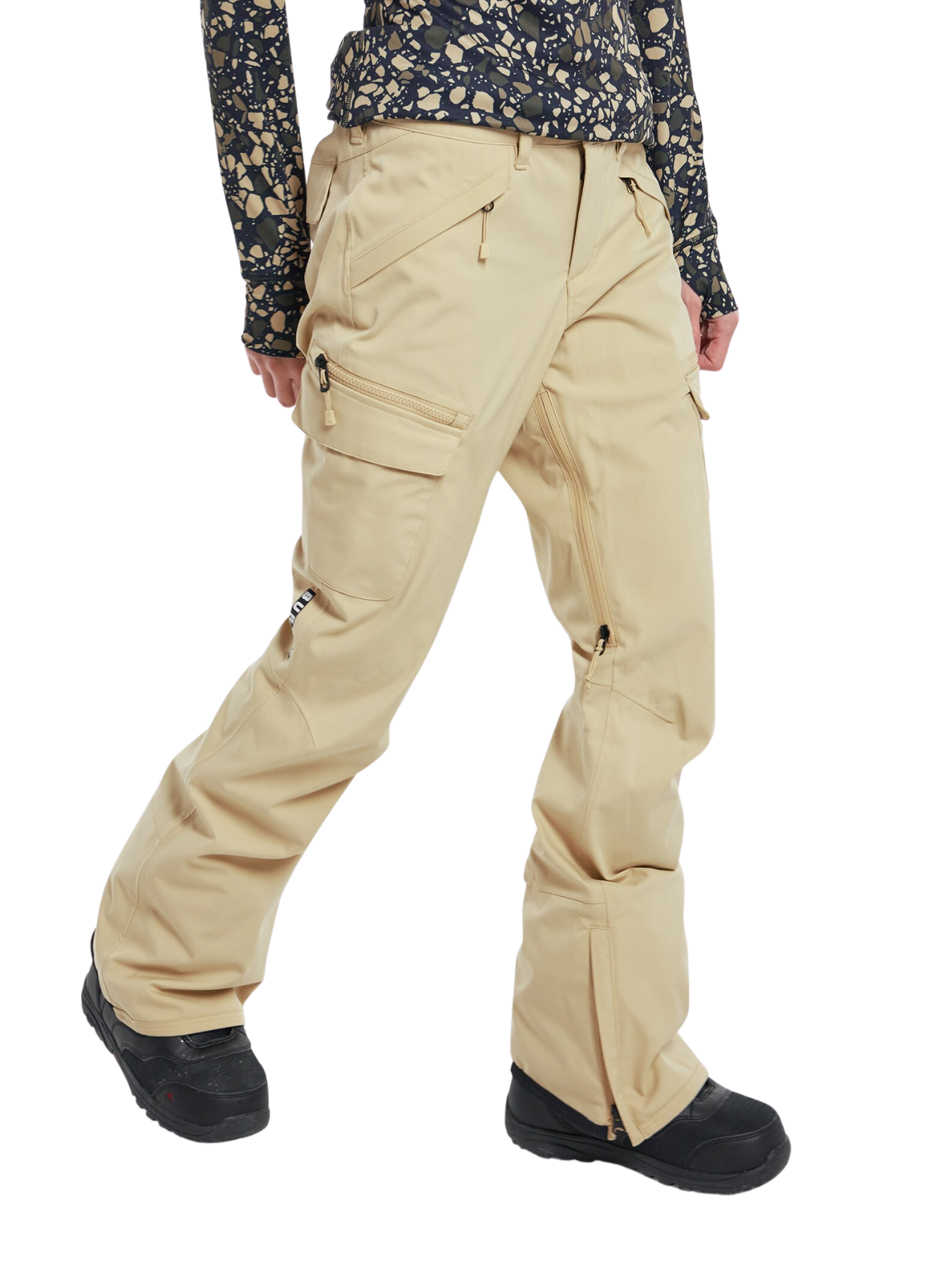 Calças de snowboard femininas Burton Gloria 2L Stretch Insulated - Cogumelo