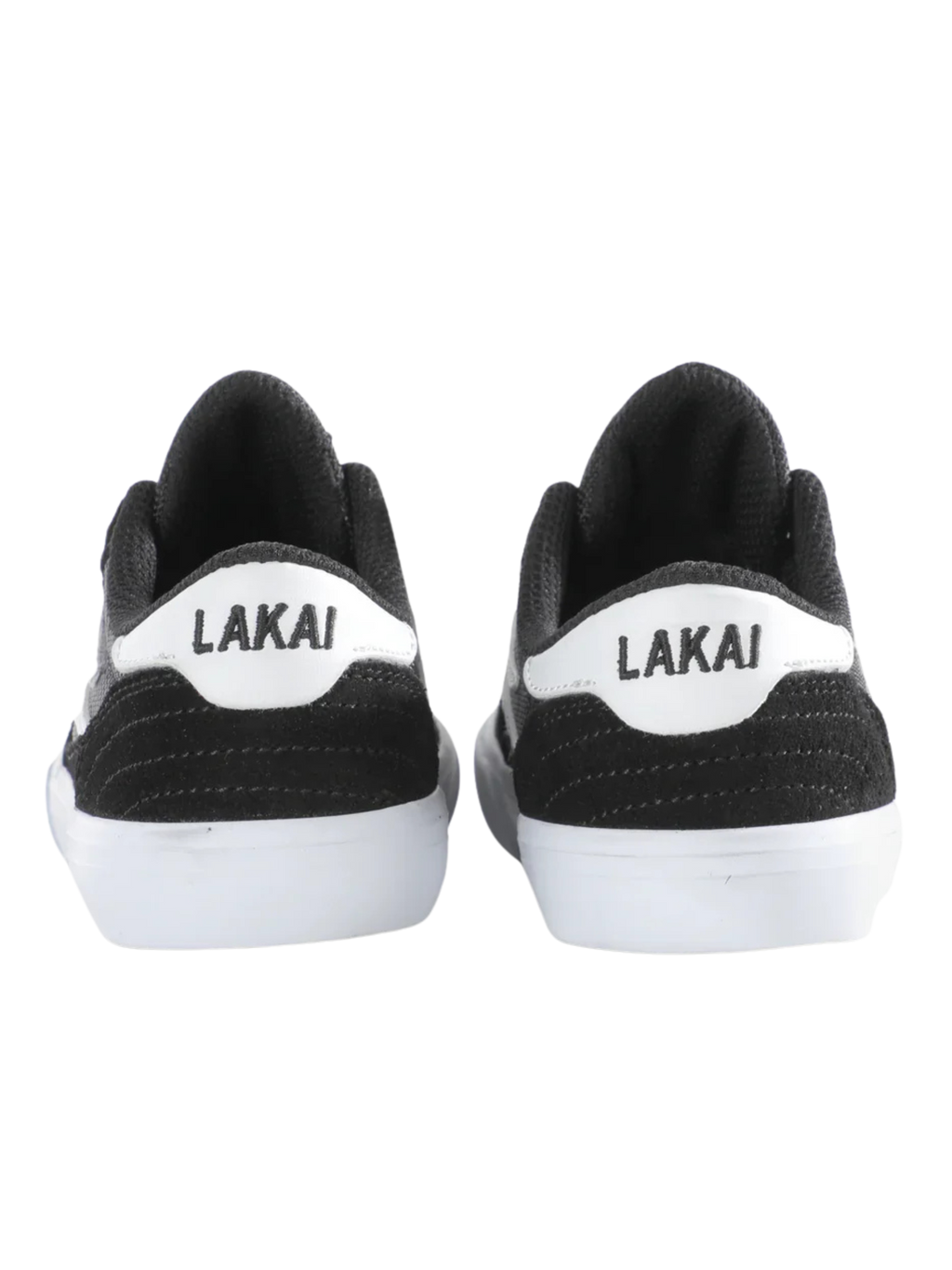 Zapatilla Lakai Cambridge Kids Black/White Suede