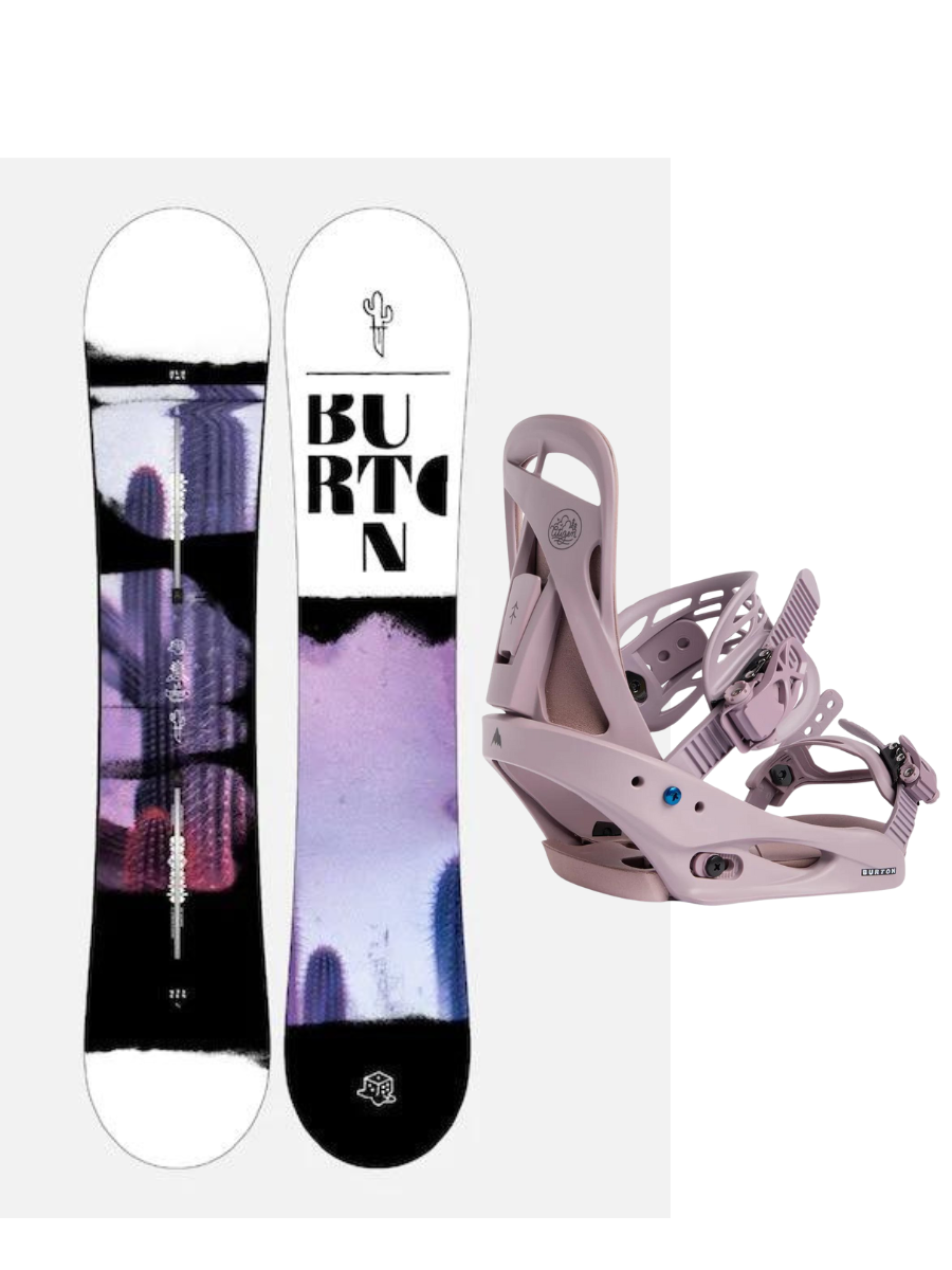 Girl snowboard pack: Burton Stylus 138 board + Burton Citizen M binding (36.5-40)
