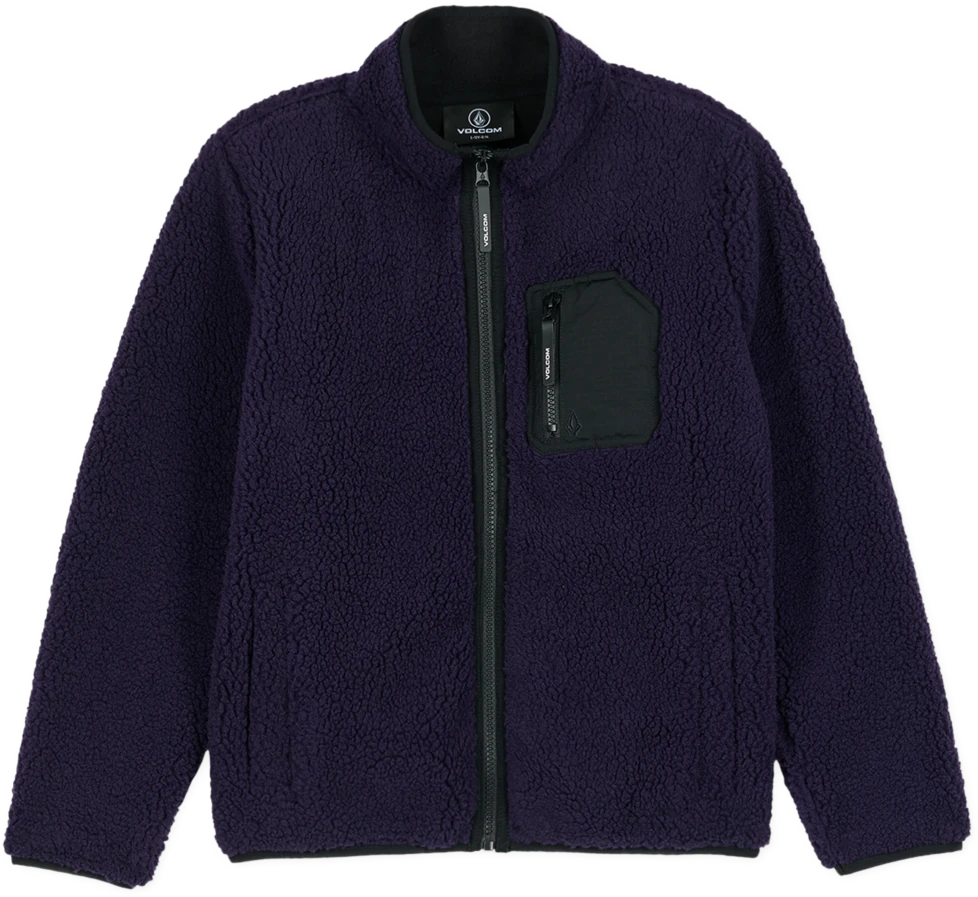 Volcom Muzzer Fuzzar sudadera con cremallera niño | Dark Purple
