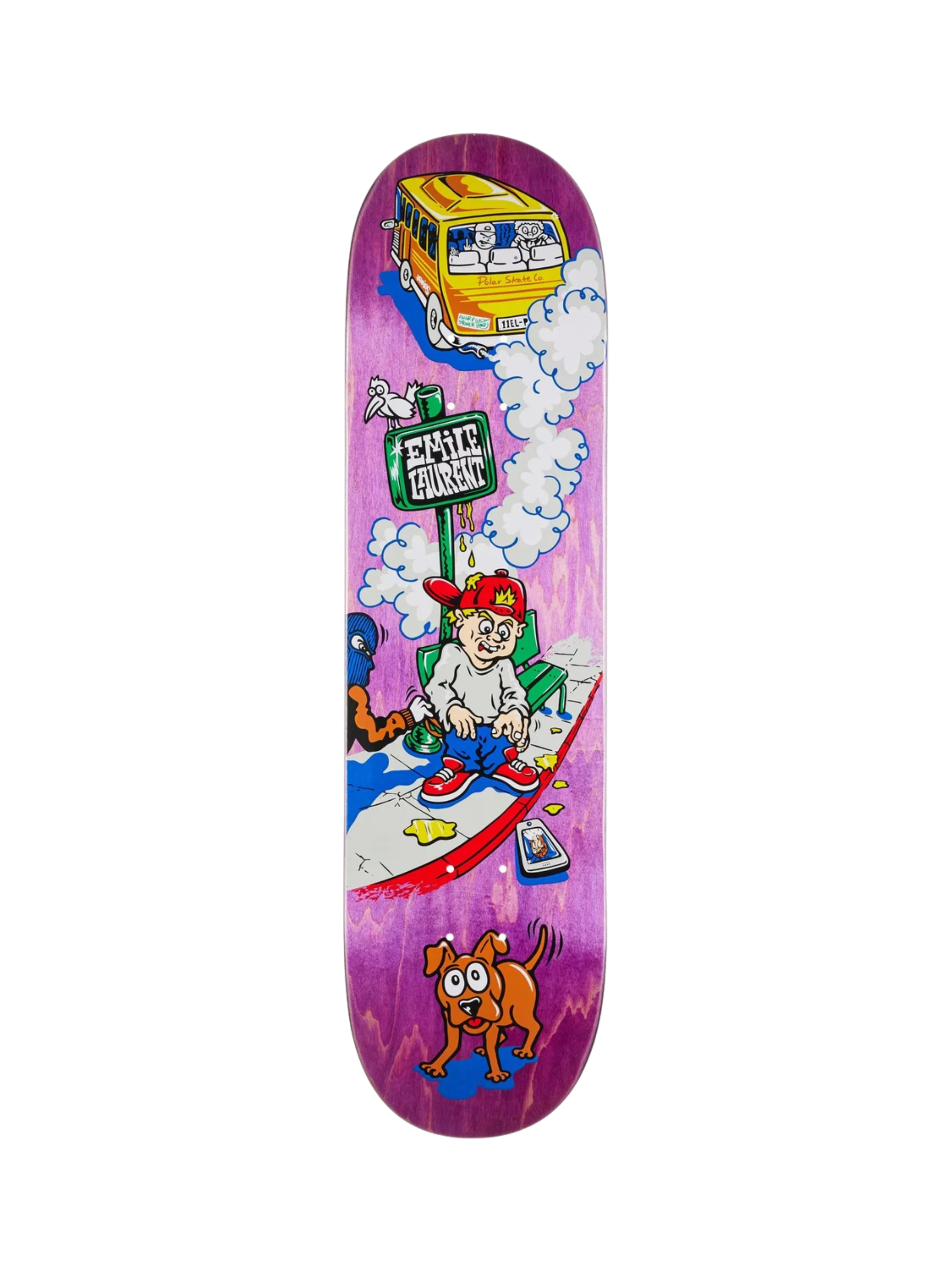 Polar Skate Co. Emile Laurent Bus Stop Deck 8.25 – Skateboard Deck