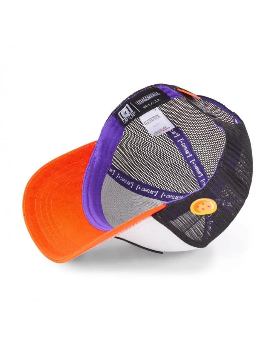 Casquette Trucker Capslab x Dragon Ball (Goku) - Noir/Blanc/Orange