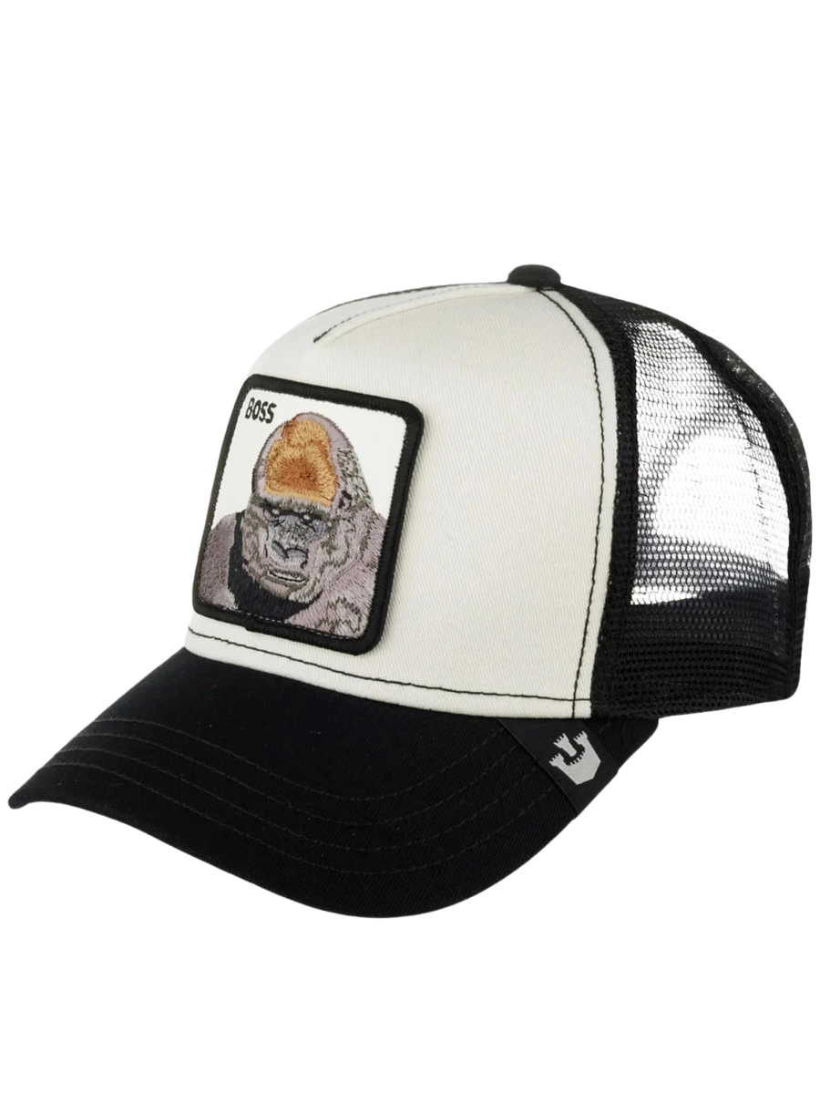 Casquette Goorin Bros The Boss (Gorille) - Noir Blanc | Nouveaux produits | Produits les plus récents | Produits les plus vendus | surfdevils.com