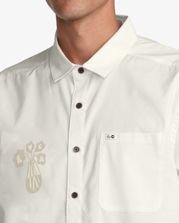 Rvca RVCA Alohana Camisa Manga Corta Beige Hombre camisas hombre detail 2 | Beige